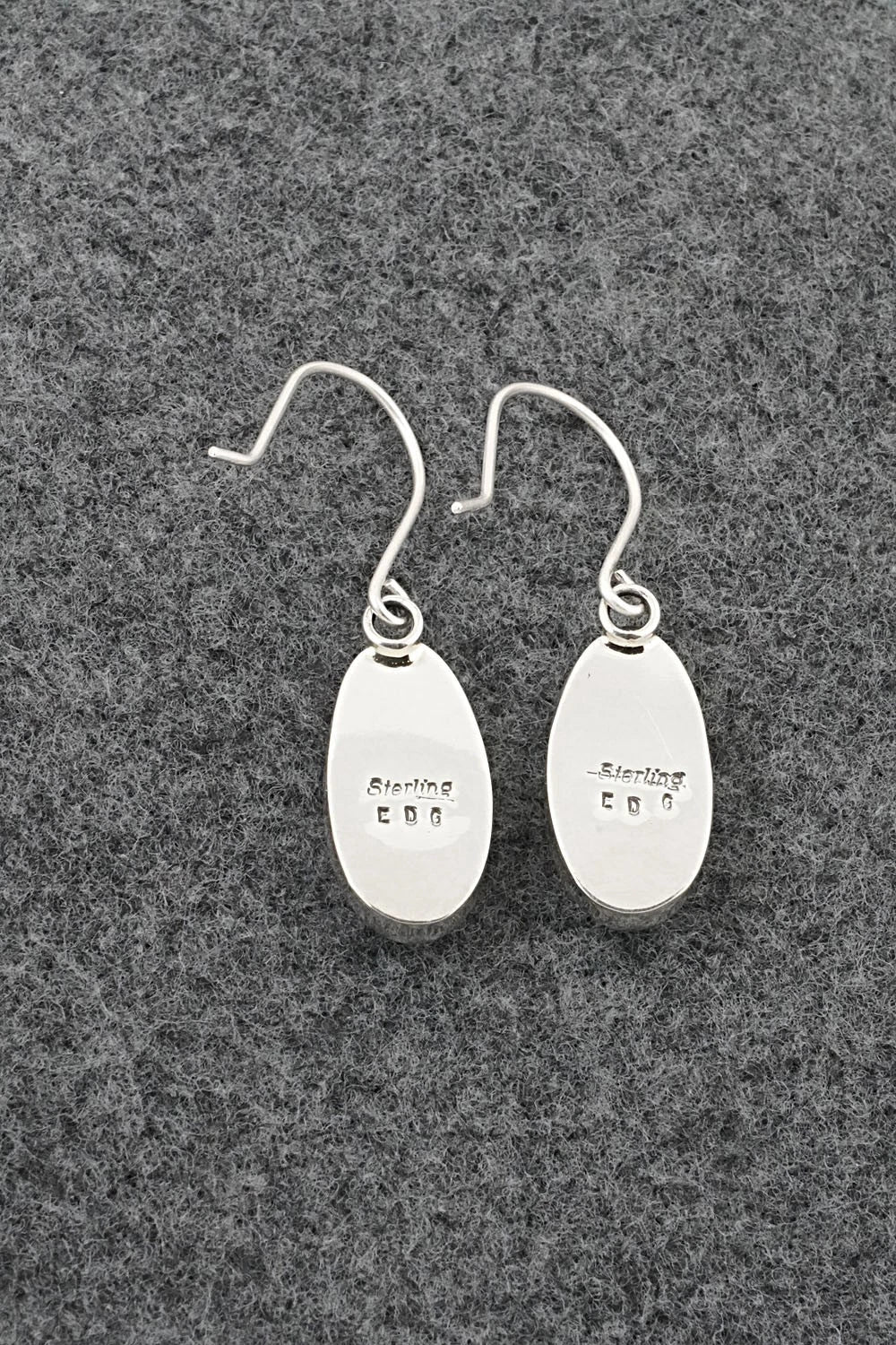 Turquoise & Sterling Silver Earrings - Eugene Gruber