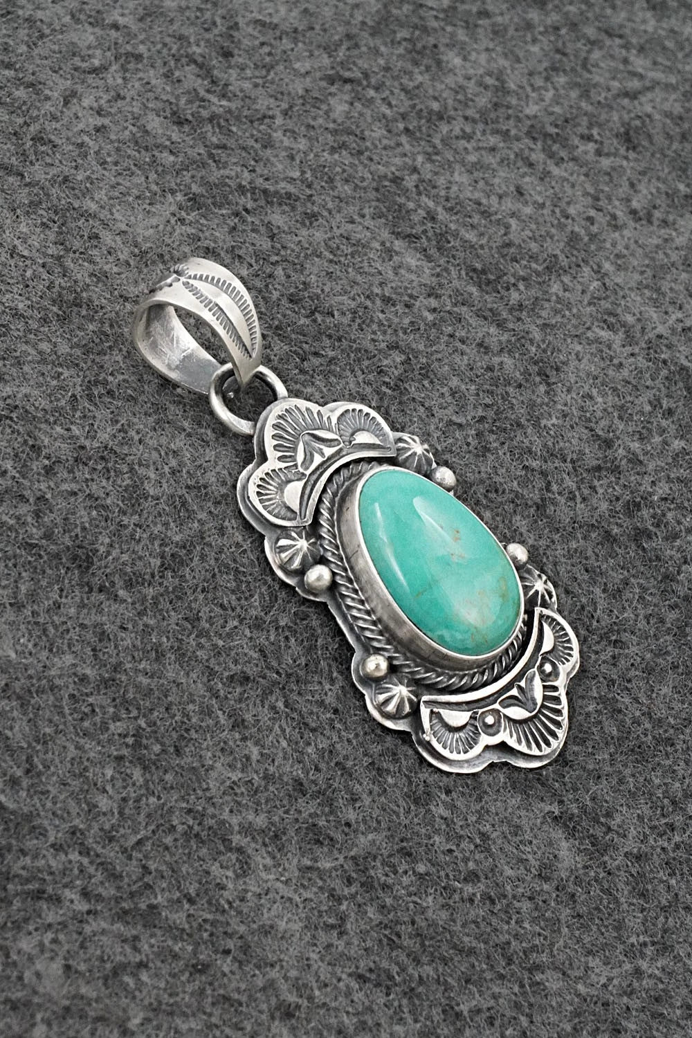 Turquoise & Sterling Silver Pendant - Randy Boyd