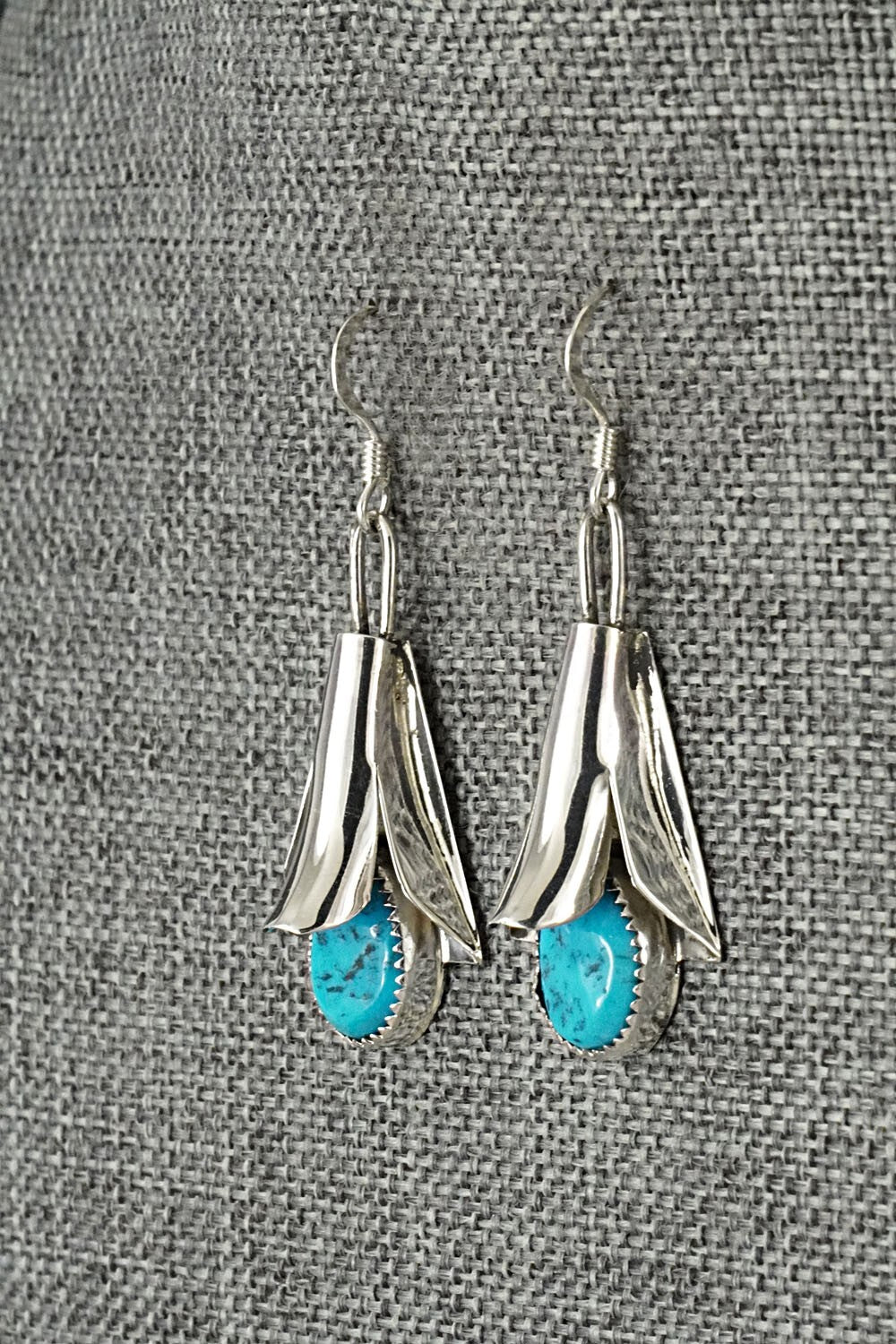 Turquoise & Sterling Silver Squash Blossom Set - Louise Yazzie