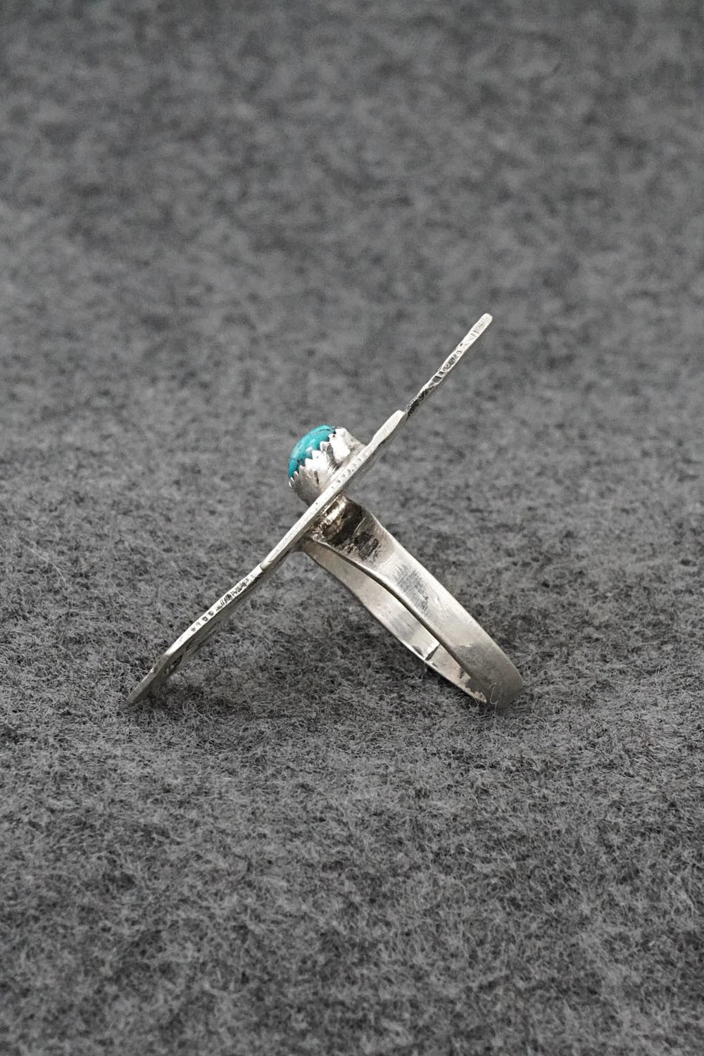 Turquoise & Sterling Silver Ring - Delbert Arviso - Size 9.5