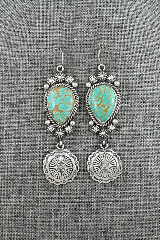 Turquoise & Sterling Silver Earrings - Michael Calladitto