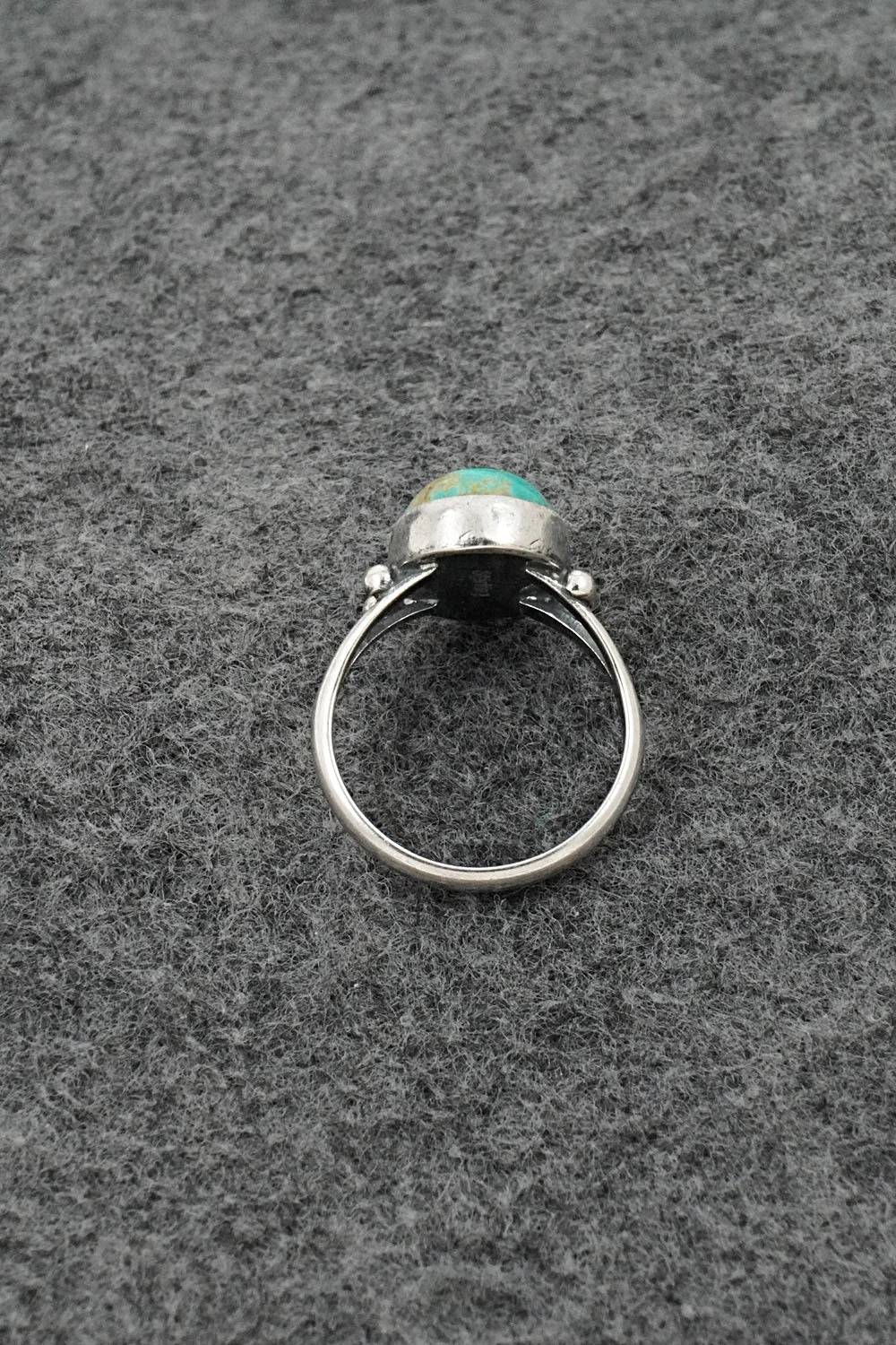 Turquoise and Sterling Silver Ring - Jerryson Henio - Size 6.75
