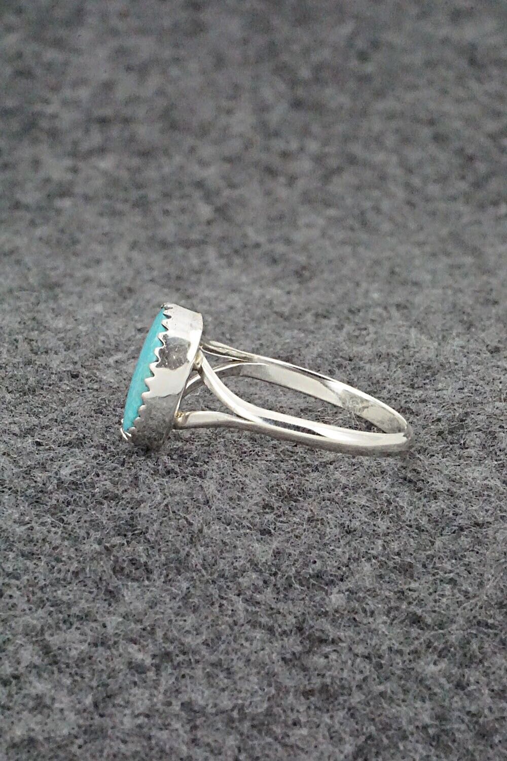 Turquoise & Sterling Silver Ring - Theresa Smith - Size 7