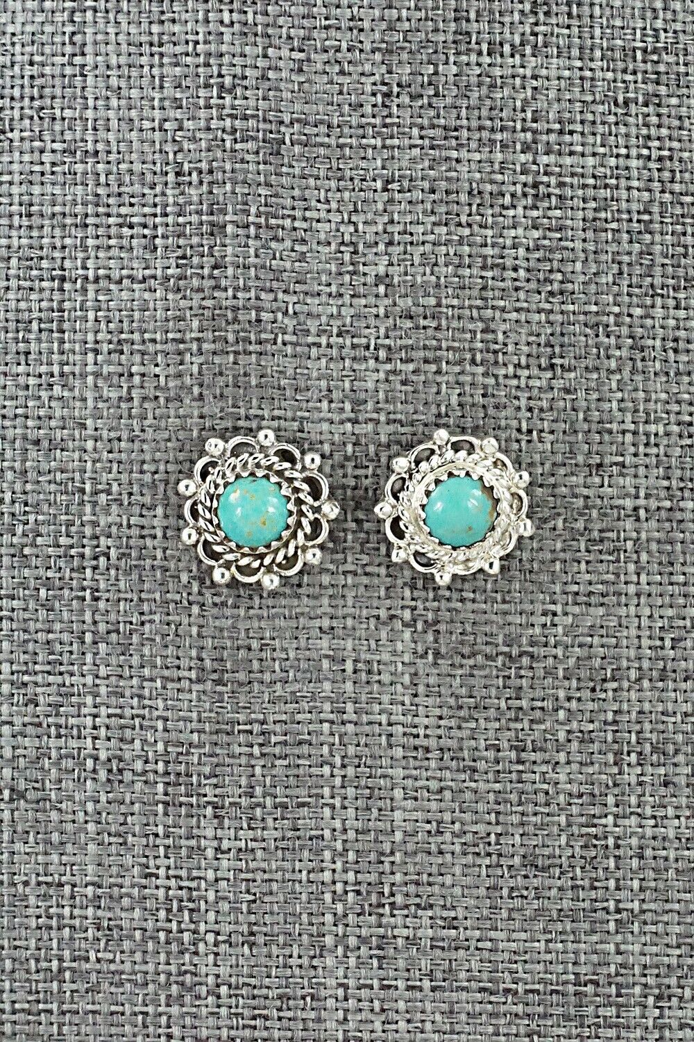 Turquoise & Sterling Silver Earrings - Harris Largo