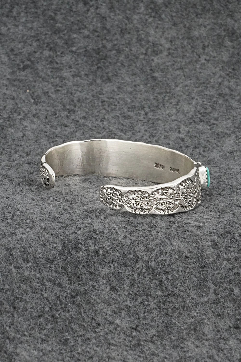 Turquoise & Sterling Silver Bracelet - Murray Hannaweeka