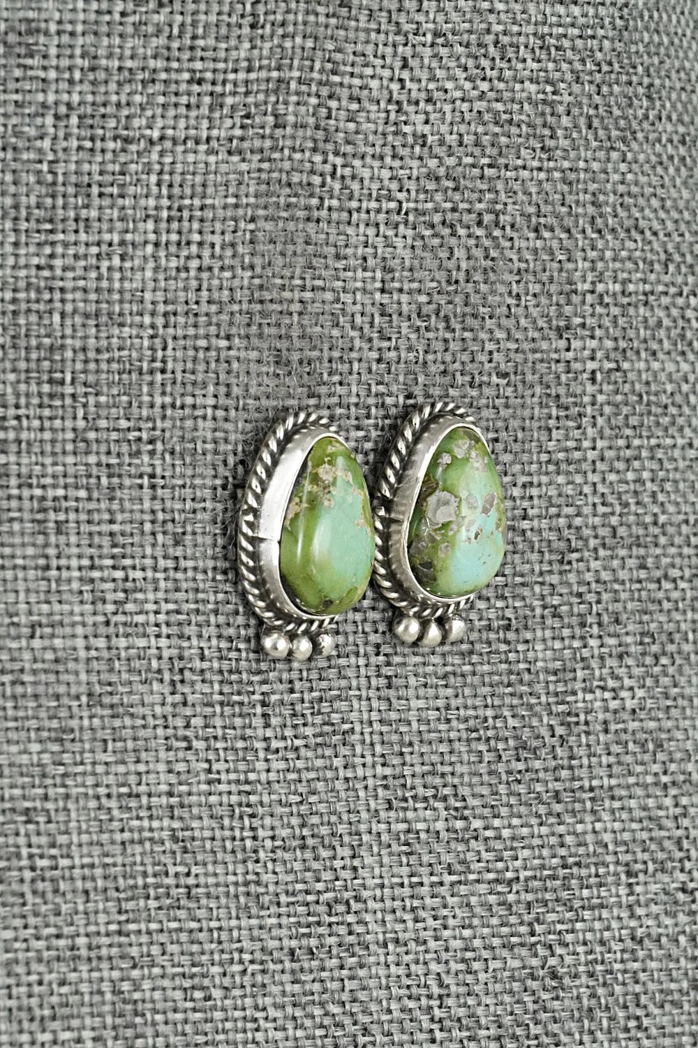 Turquoise & Sterling Silver Earrings - Rosemary Saunders