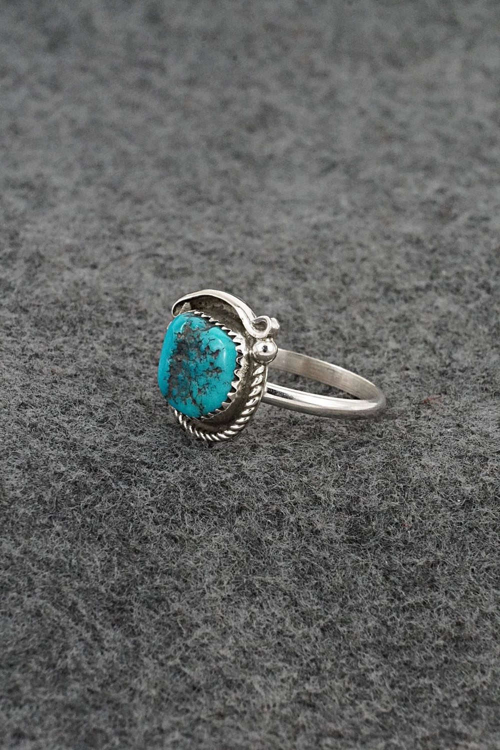 Turquoise & Sterling Silver Ring - Cody Nez - Size 8.5