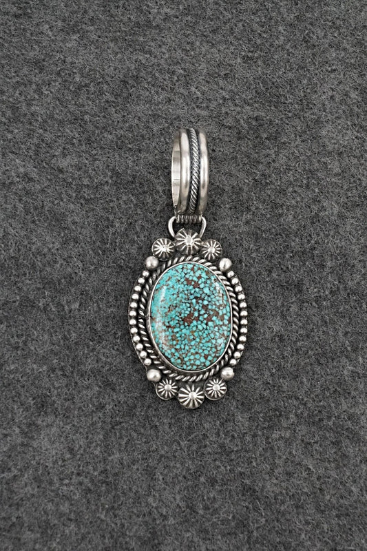 Turquoise & Sterling Silver Pendant - Michael Calladitto