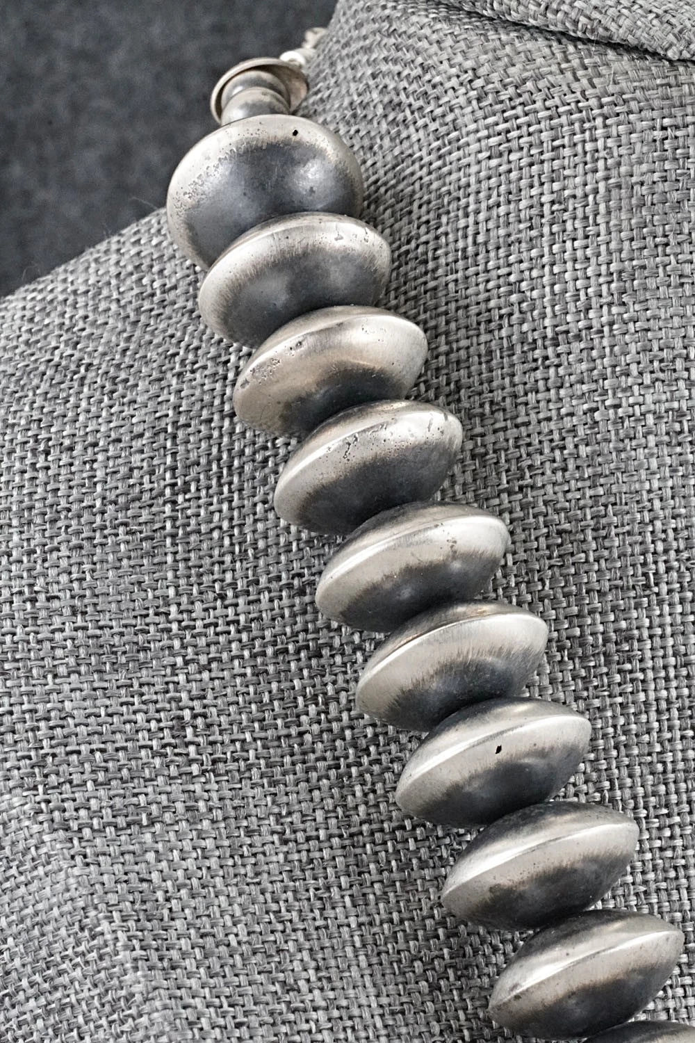 Sterling Silver Navajo Pearl Necklace 24" - Bryannen Halwood