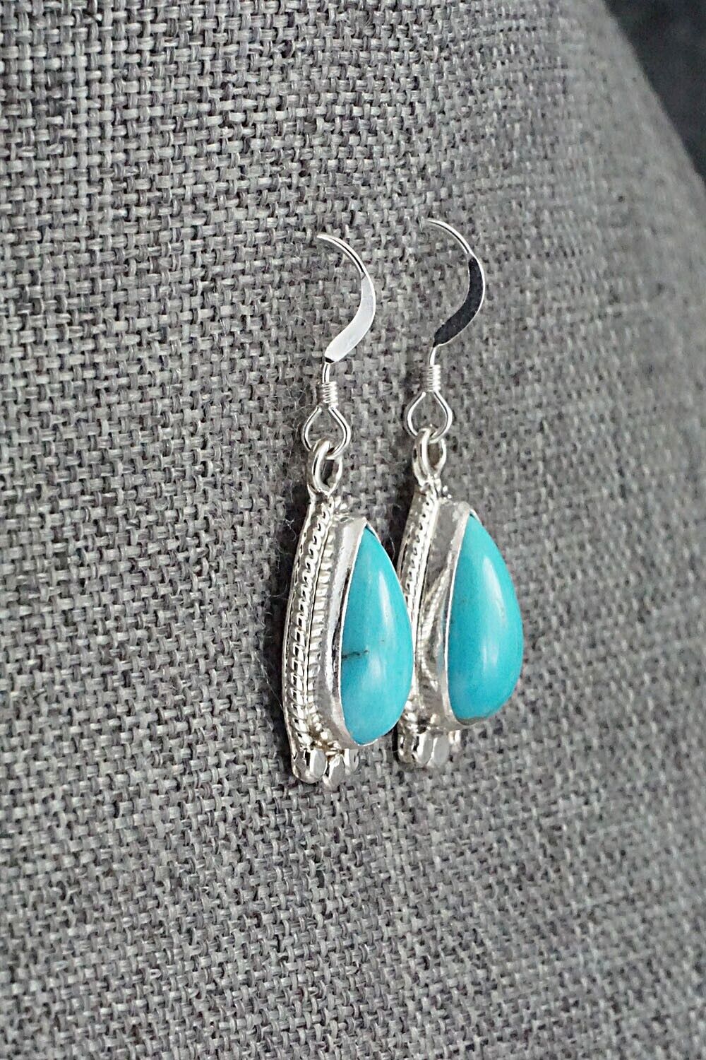 Turquoise and Sterling Silver Earrings - Sharon McCarthy