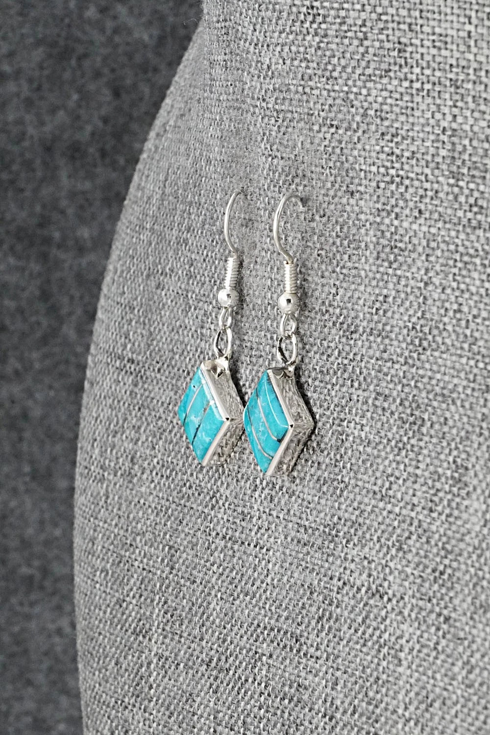 Turquoise and Sterling Silver Earrings - Michelle Haloo