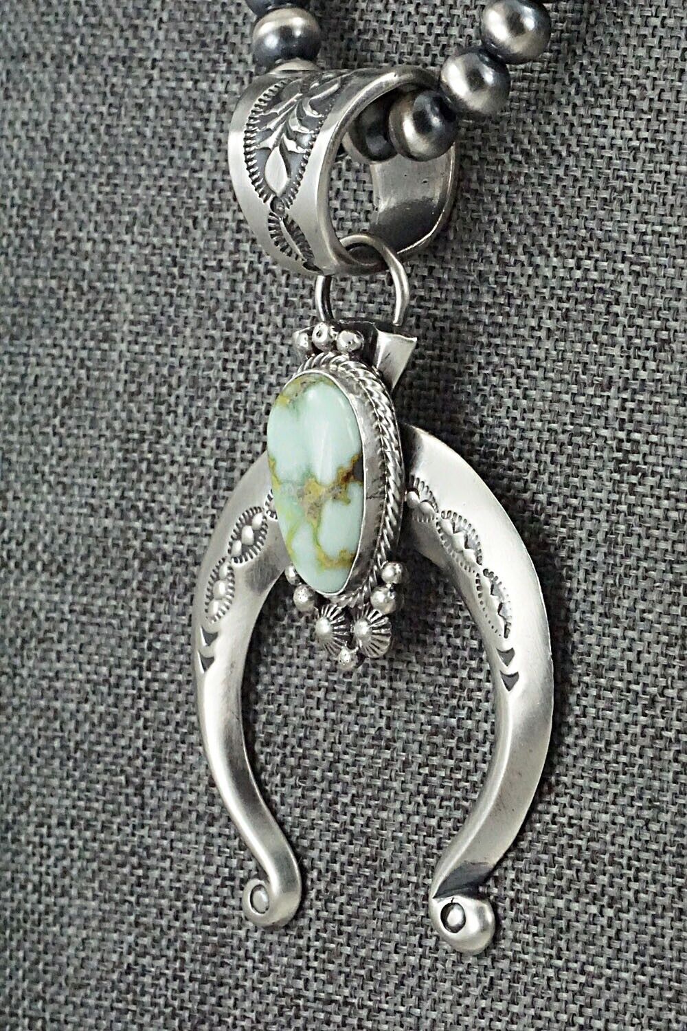 Variscite & Sterling Silver Necklace - Paige Gordon