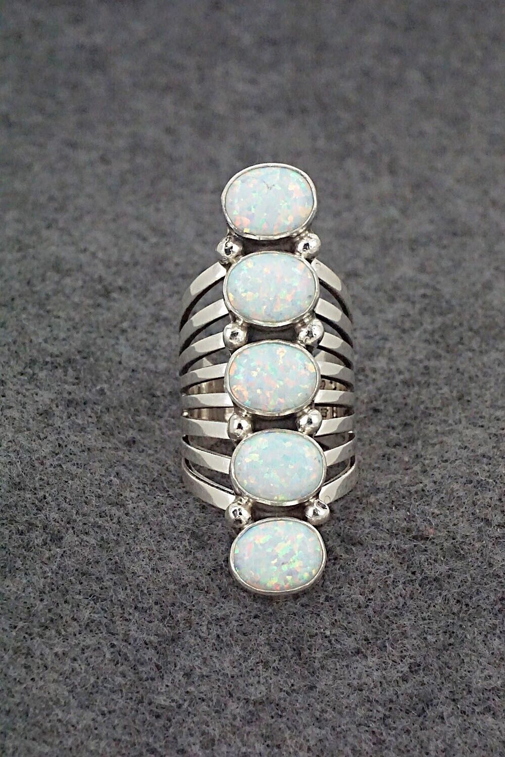 Opalite & Sterling Silver Ring - Thomas Yazzie - Size 10