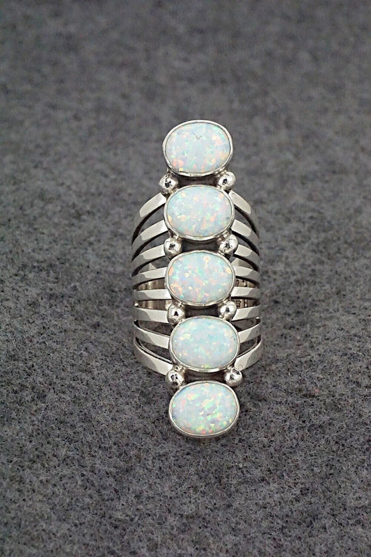 Opalite & Sterling Silver Ring - Thomas Yazzie - Size 7