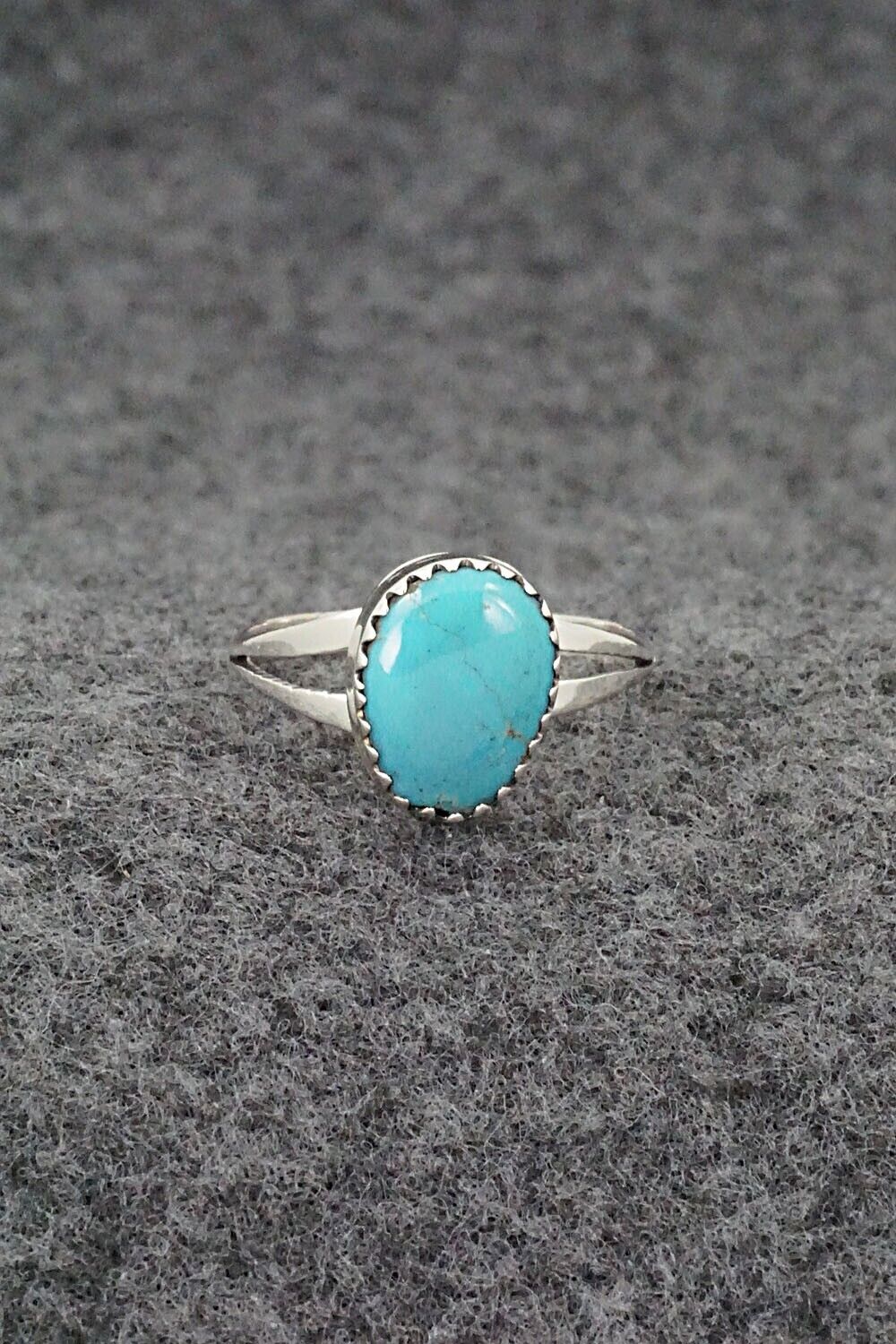 Turquoise & Sterling Silver Ring - Sharon McCarthy - Size 7