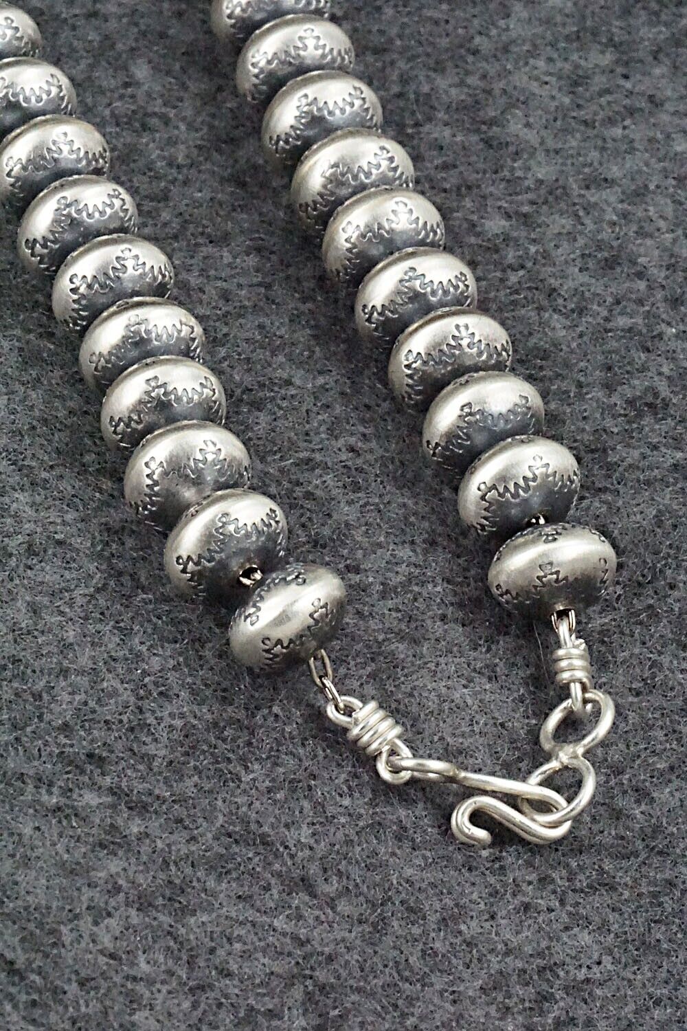 Sterling Silver Navajo Pearl Necklace - Bryannen Halwood