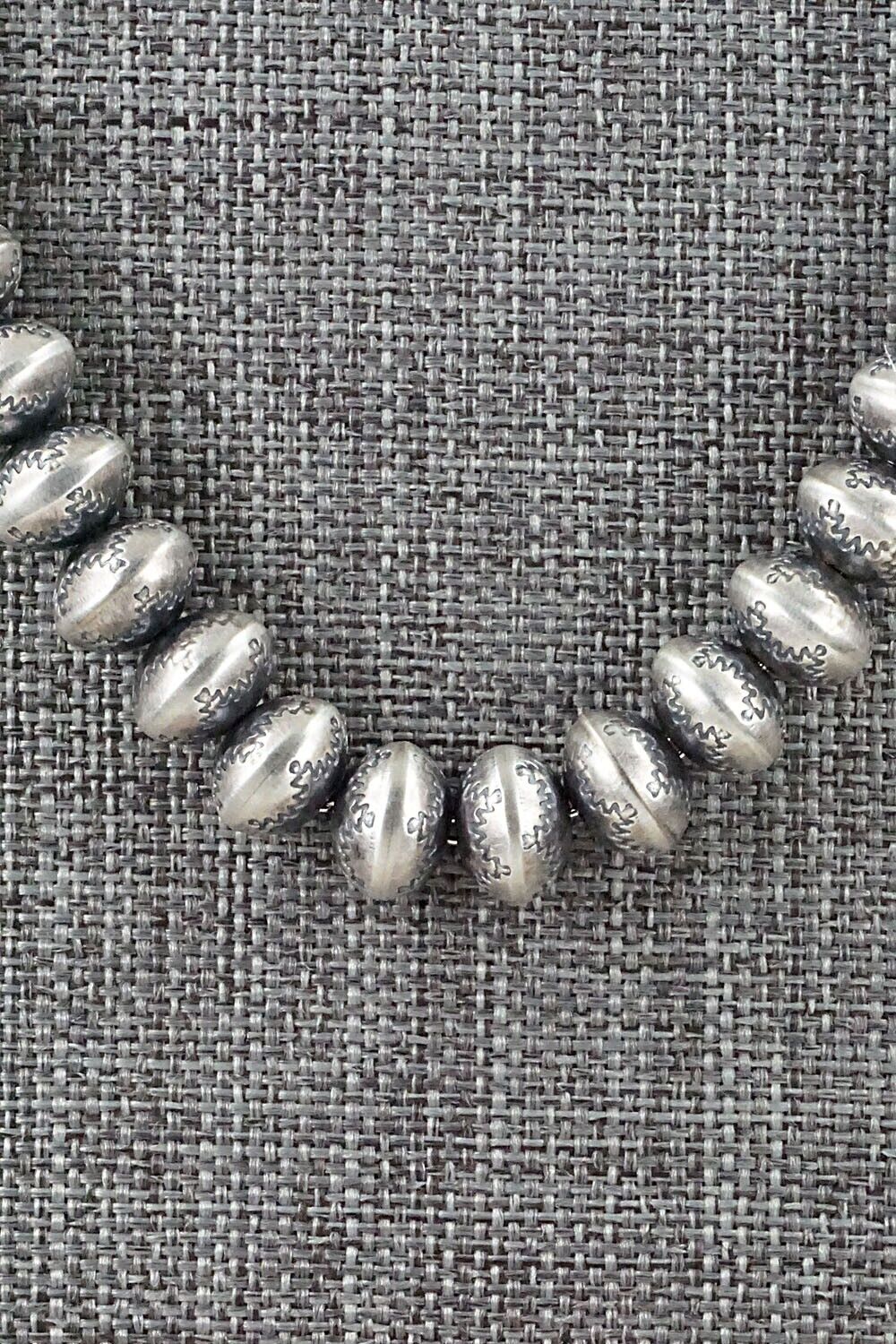 Sterling Silver Navajo Pearl Necklace - Bryannen Halwood