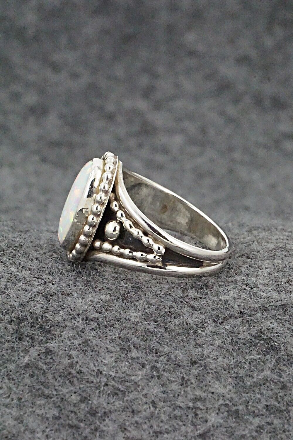 Opalite & Sterling Silver Ring - Thomas Yazzie - Size 8