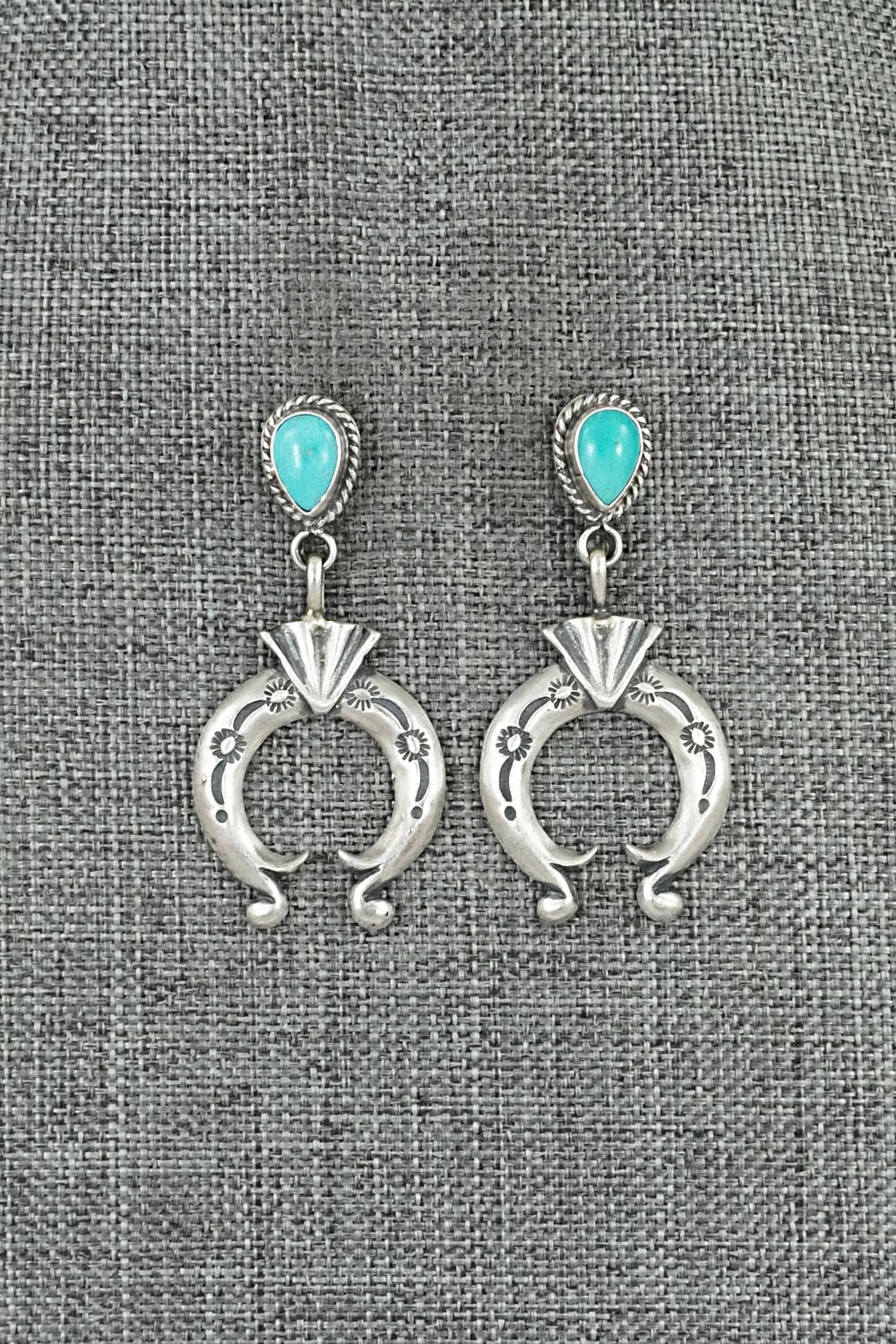 Turquoise & Sterling Silver Earrings - Sharon McCarthy