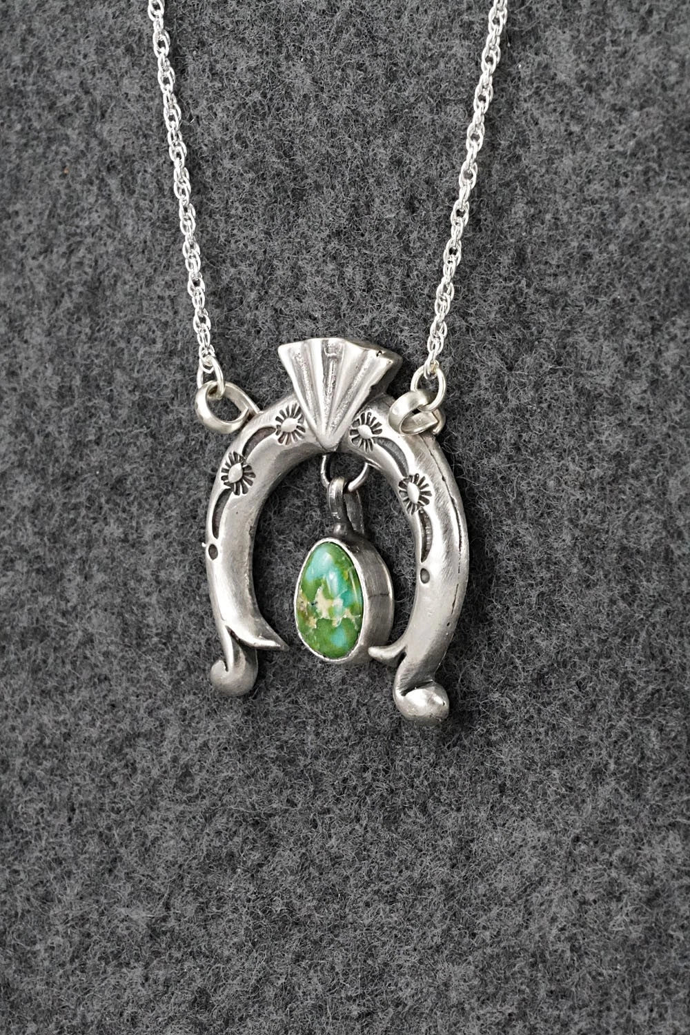 Turquoise & Sterling Silver Necklace - Gary Shorty