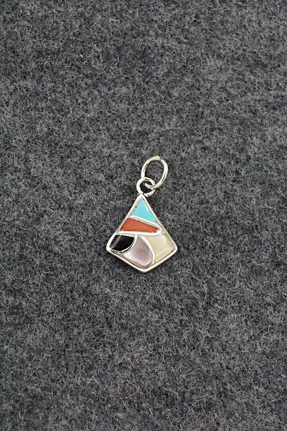 Multi-Stone & Sterling Silver Pendant - Orena Leekya