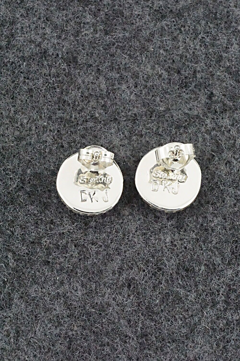 Multi-Stone & Sterling Silver Earrings - Delbert Kallestewa Jr.