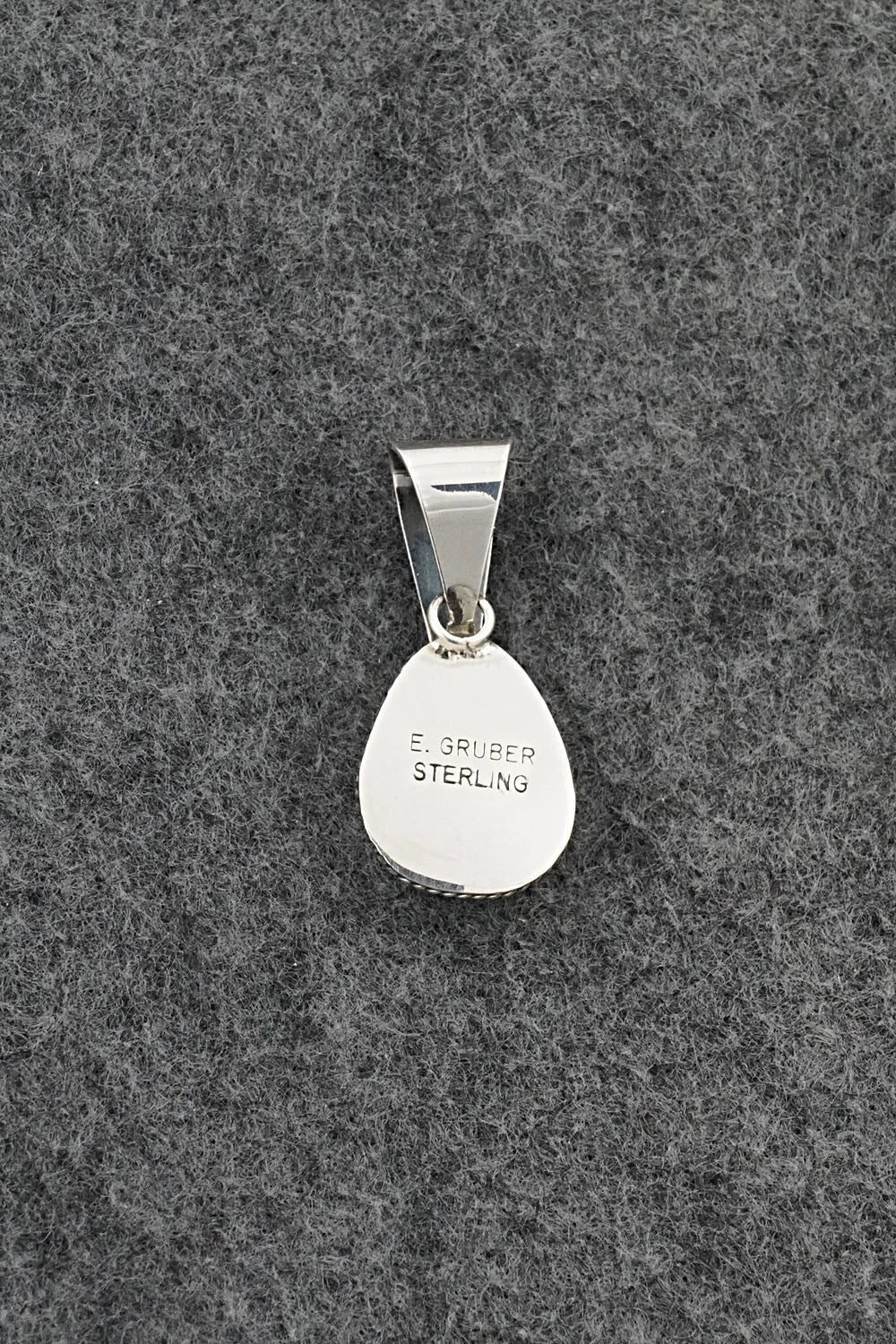Turquoise & Sterling Silver Pendant - Eugene Gruber