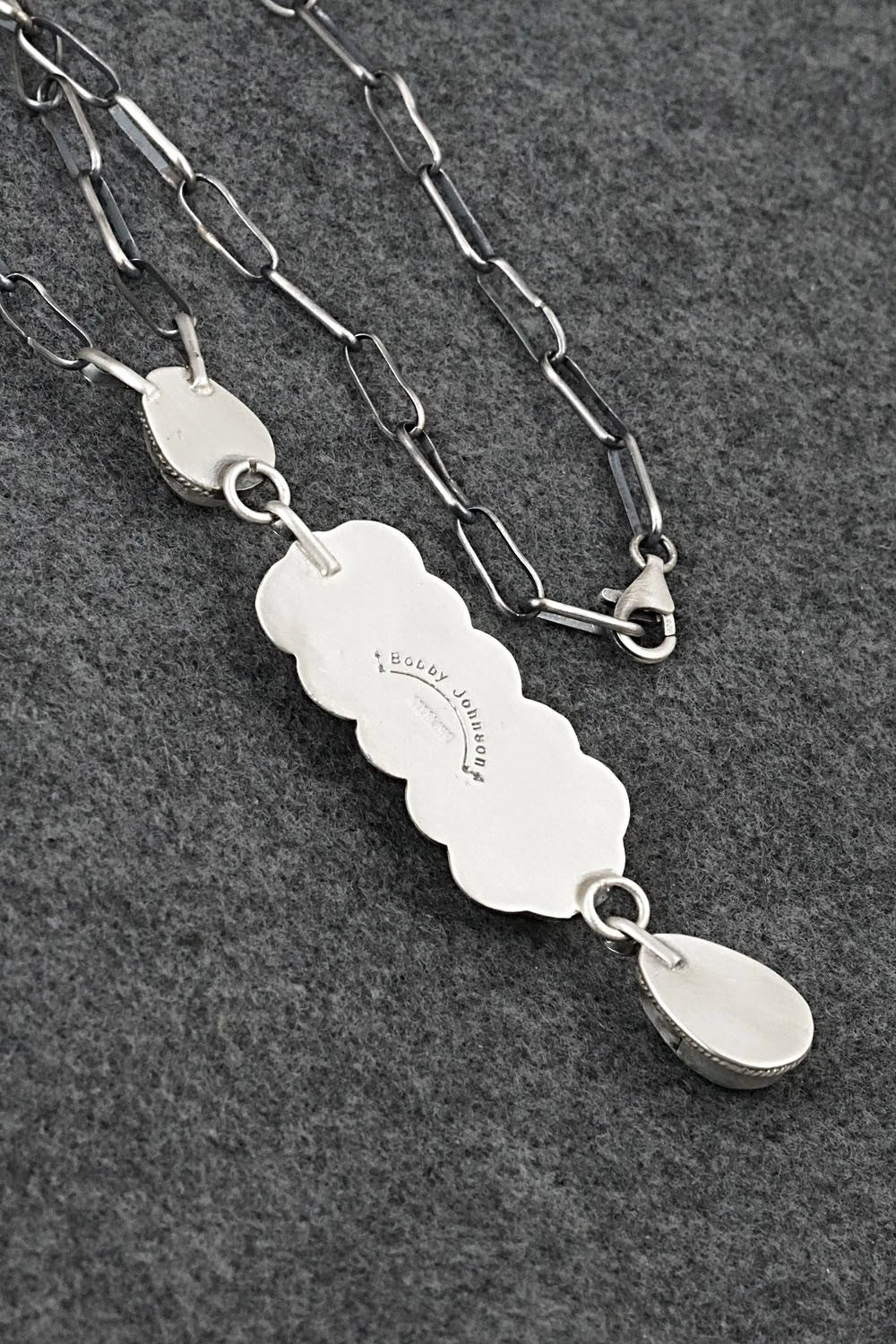Turquoise & Sterling Silver Necklace - Bobby Johnson