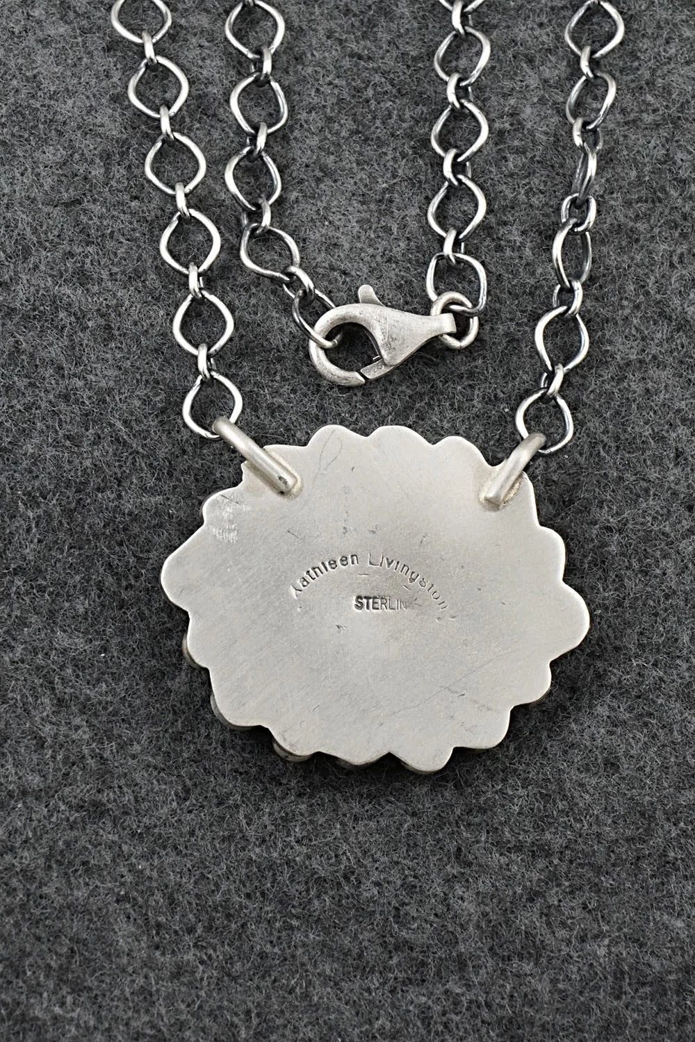 Turquoise & Sterling Silver Necklace - Kathleen Livingston