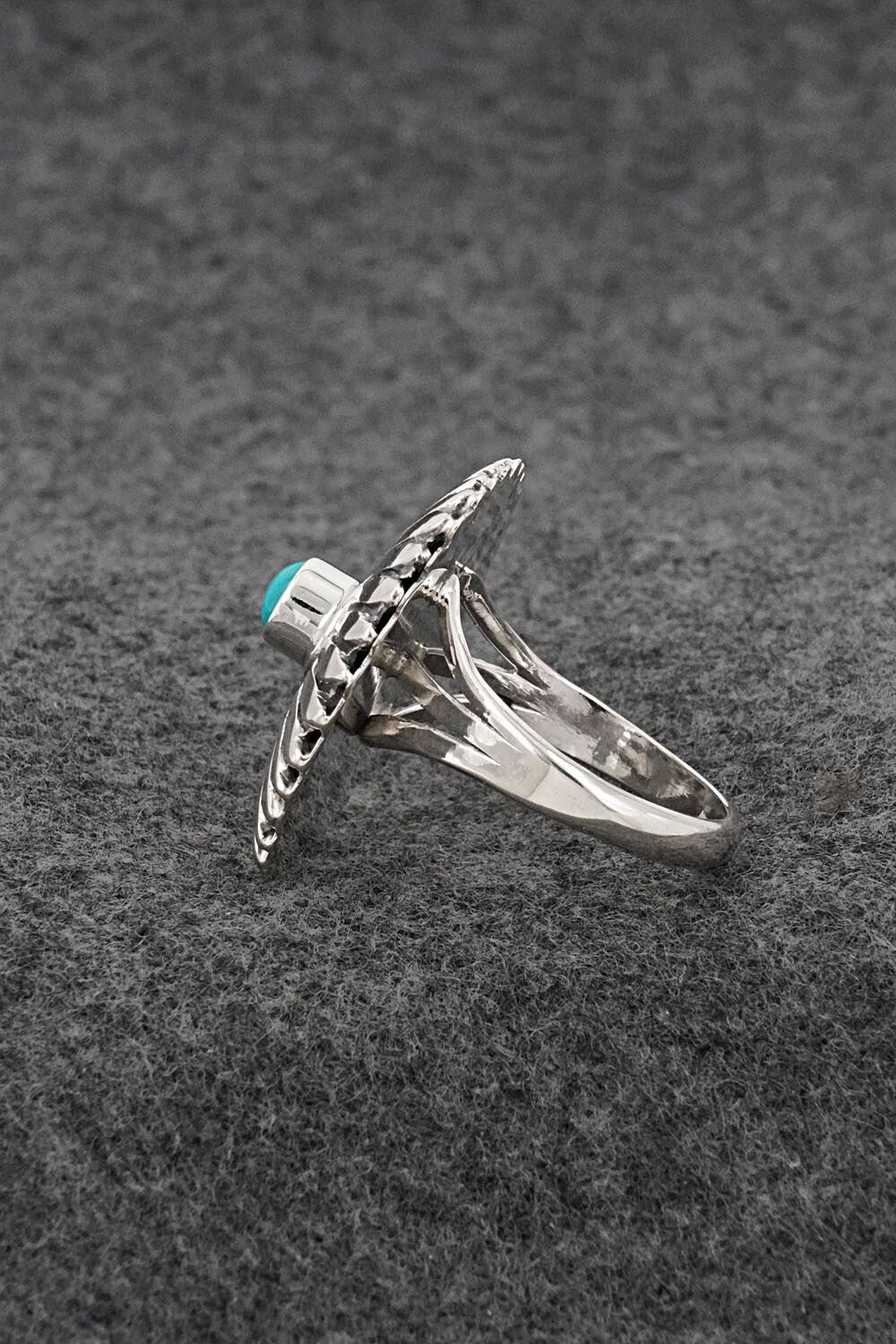 Turquoise & Sterling Silver Ring - Alice Rose Saunders - Size 8.5