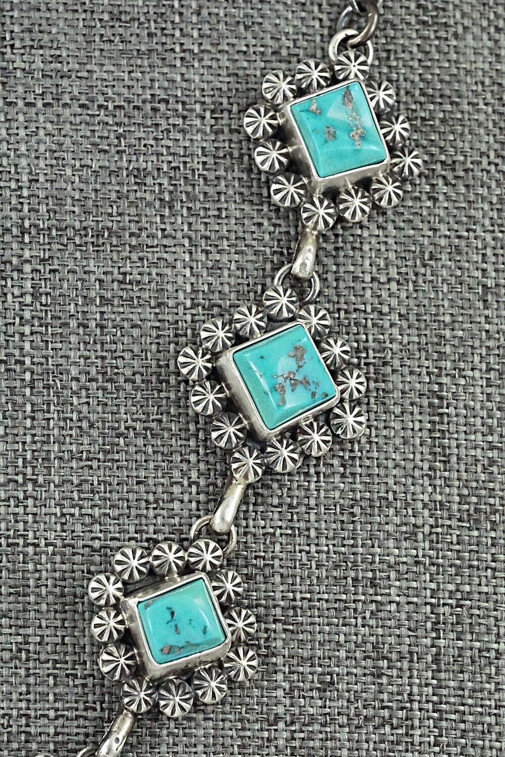 Turquoise & Sterling Silver Necklace - Paul Livingston