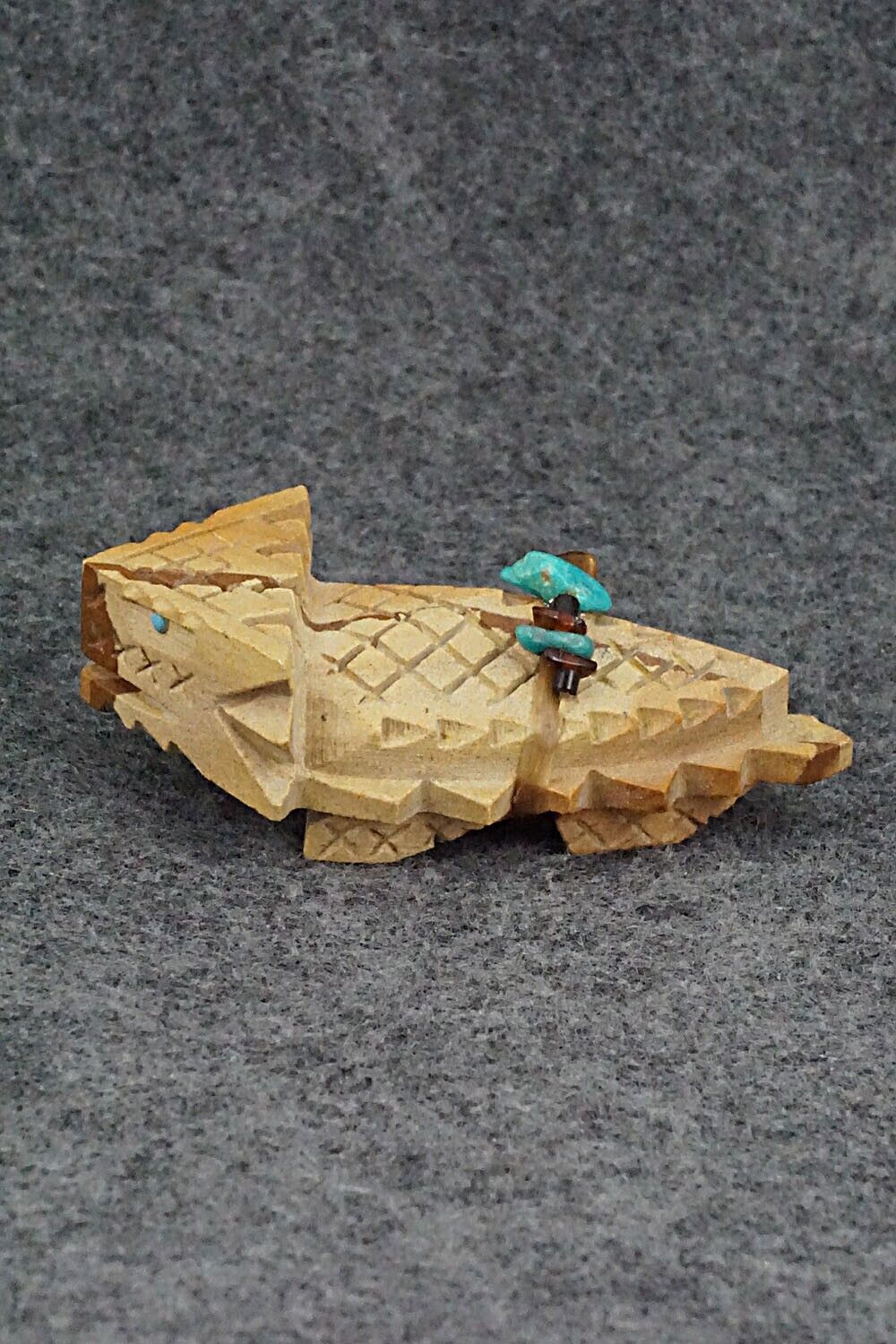 Horned Toad Zuni Fetish Carving - Douglas Martza