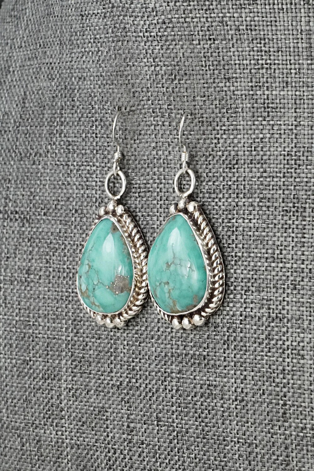 Turquoise & Sterling Silver Earrings - Antwone Brown