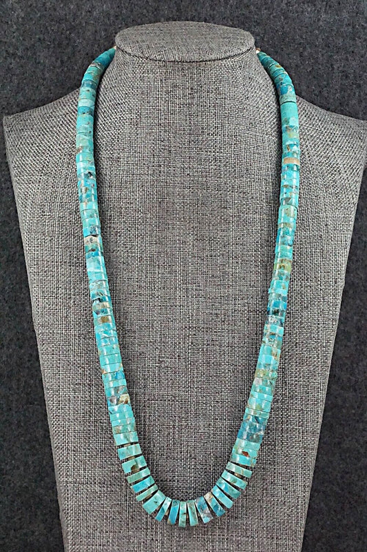 Turquoise & Sterling Silver Necklace - Joe Garcia