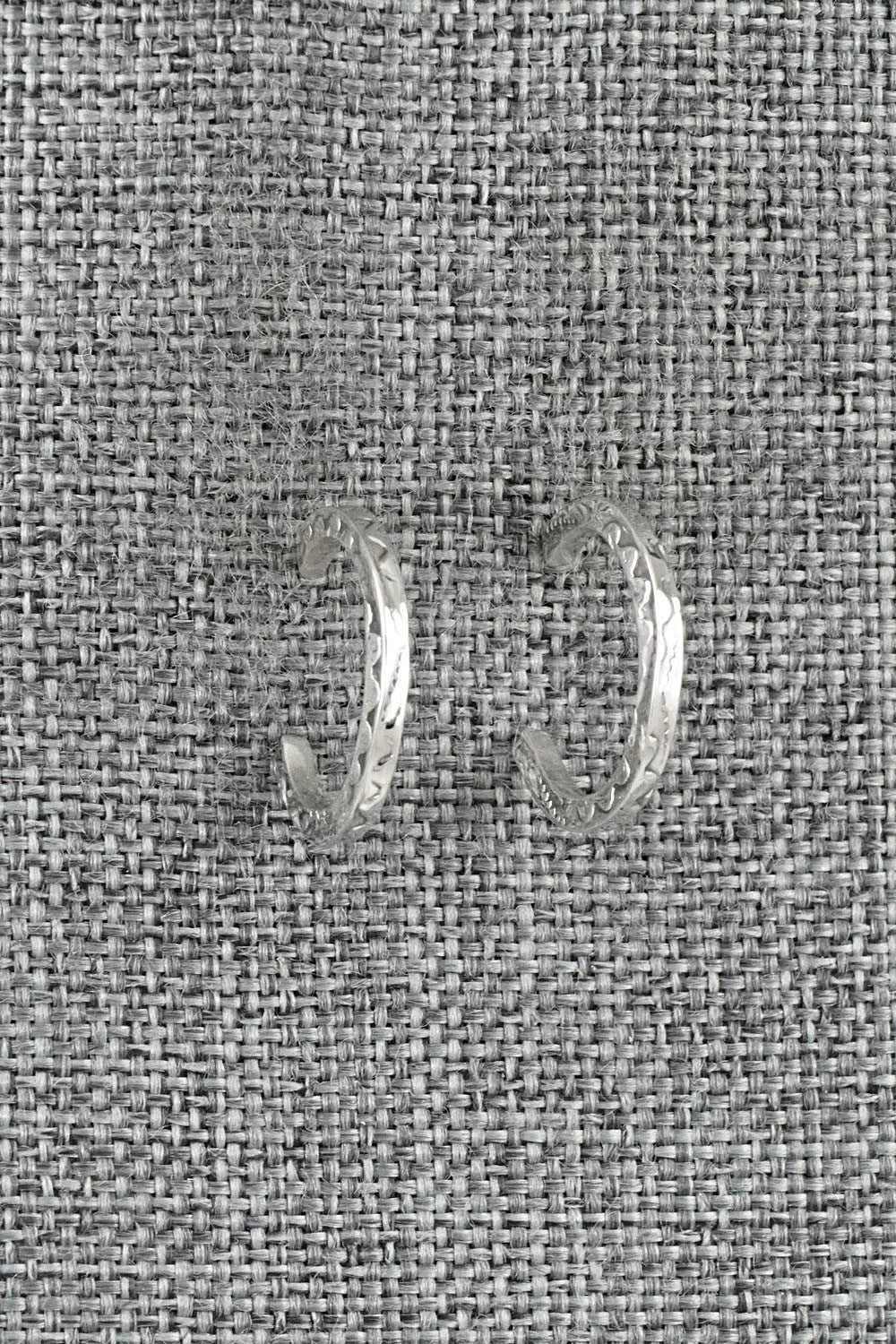 Sterling Silver Hoop Earrings - Elaine Tahe