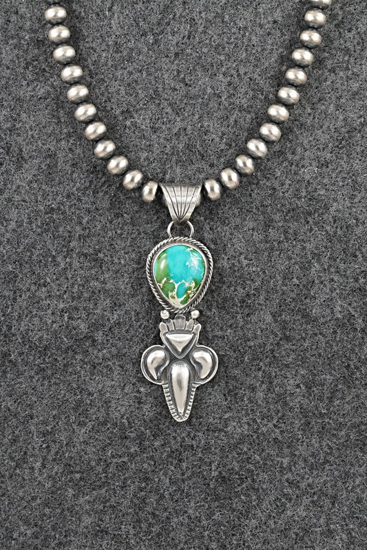 Turquoise & Sterling Silver Necklace - Gary Shorty