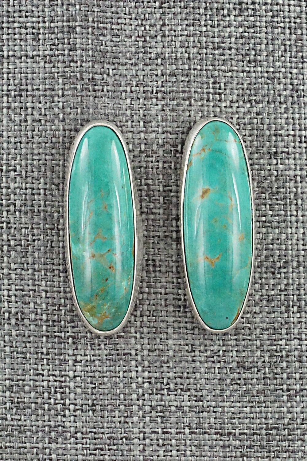 Turquoise & Sterling Silver Earrings - Rena Begay