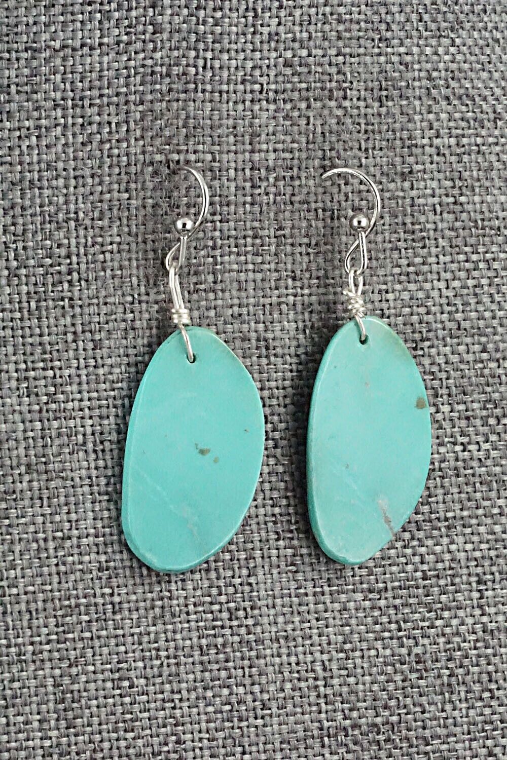 Turquoise & Sterling Silver Earrings - Joe Garcia