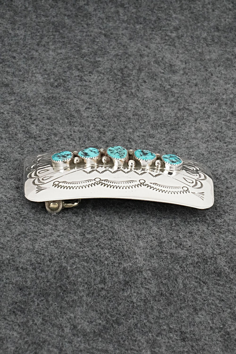 Turquoise & Sterling Silver Belt Buckle - Jolene Begay