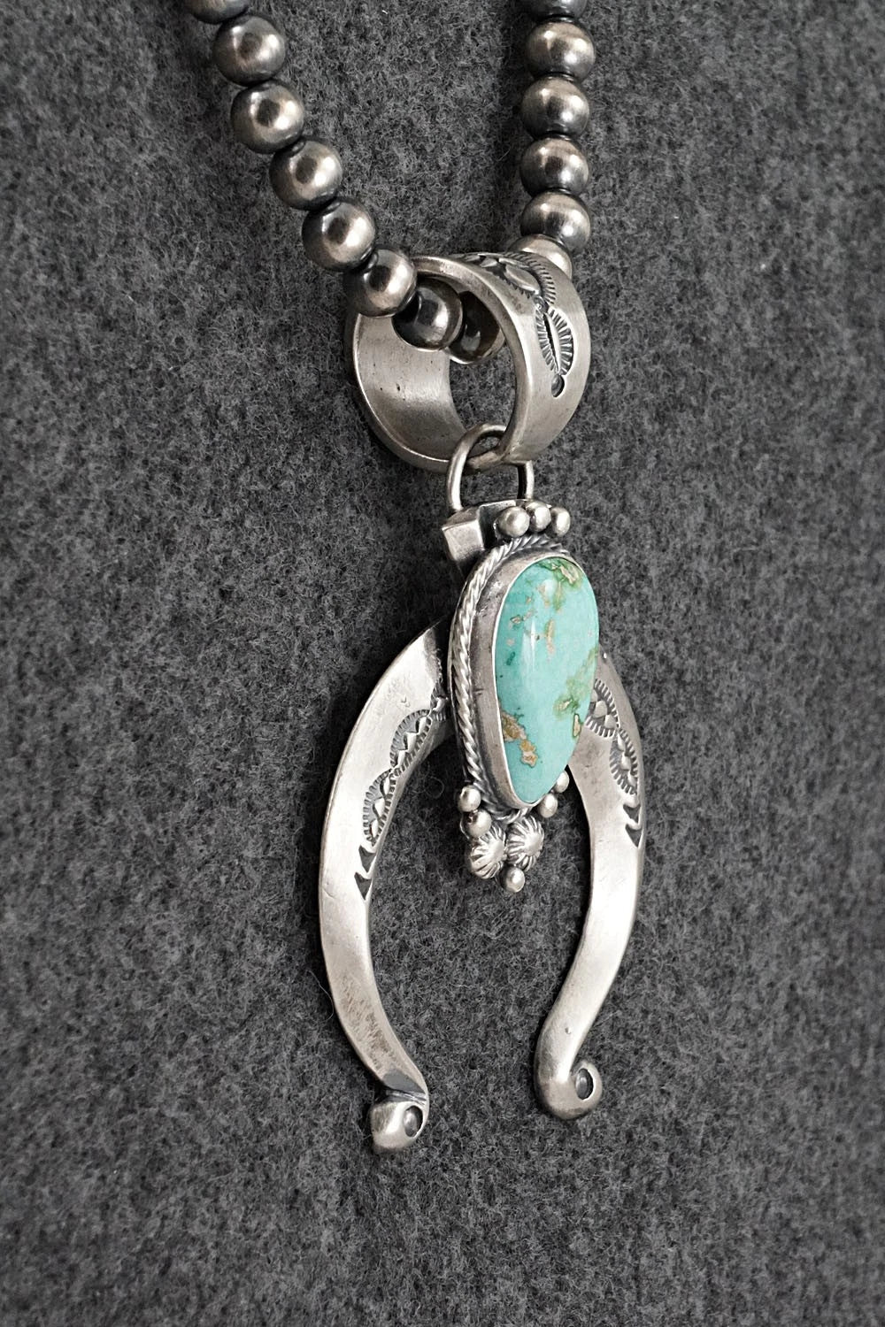 Turquoise & Sterling Silver Necklace - Samuel Yellowhair