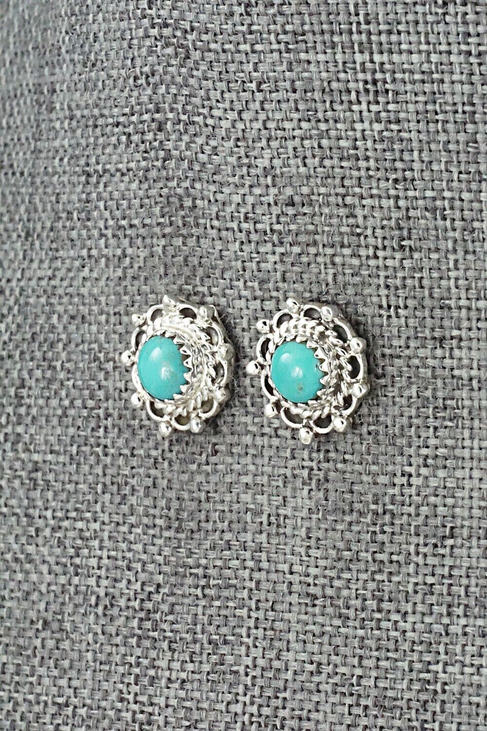 Turquoise & Sterling Silver Earrings - Harris Largo