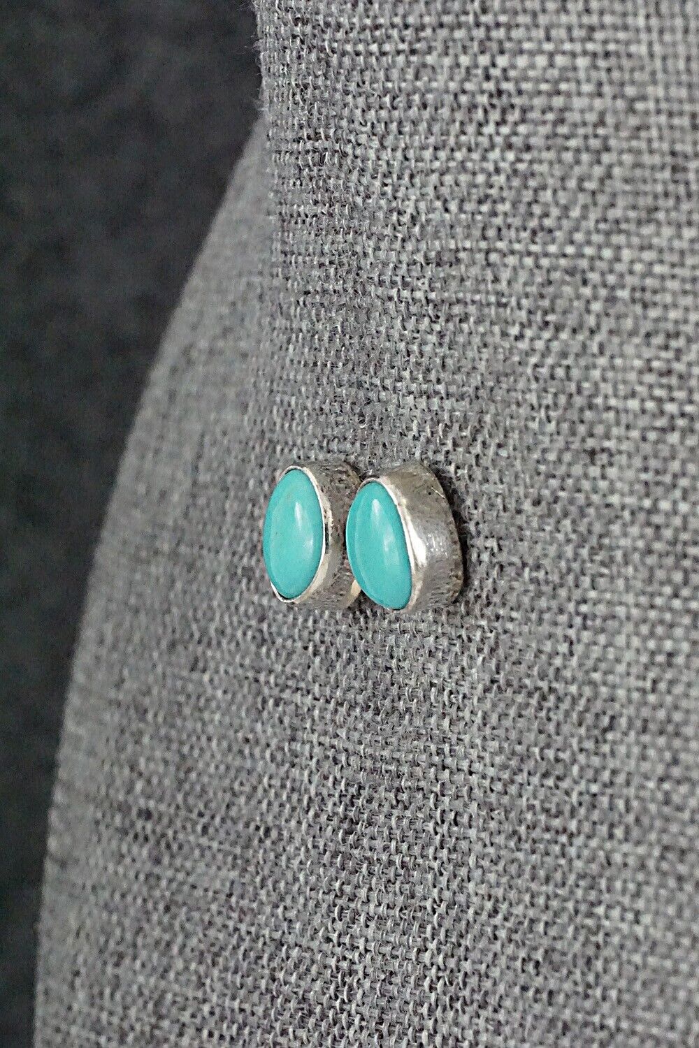 Turquoise & Sterling Silver Earrings - Marco Begaye