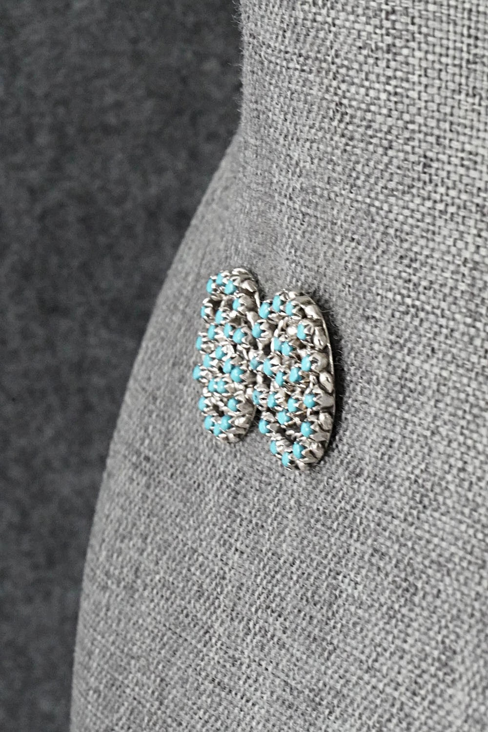 Turquoise & Sterling Silver Earrings - Randy Hooee