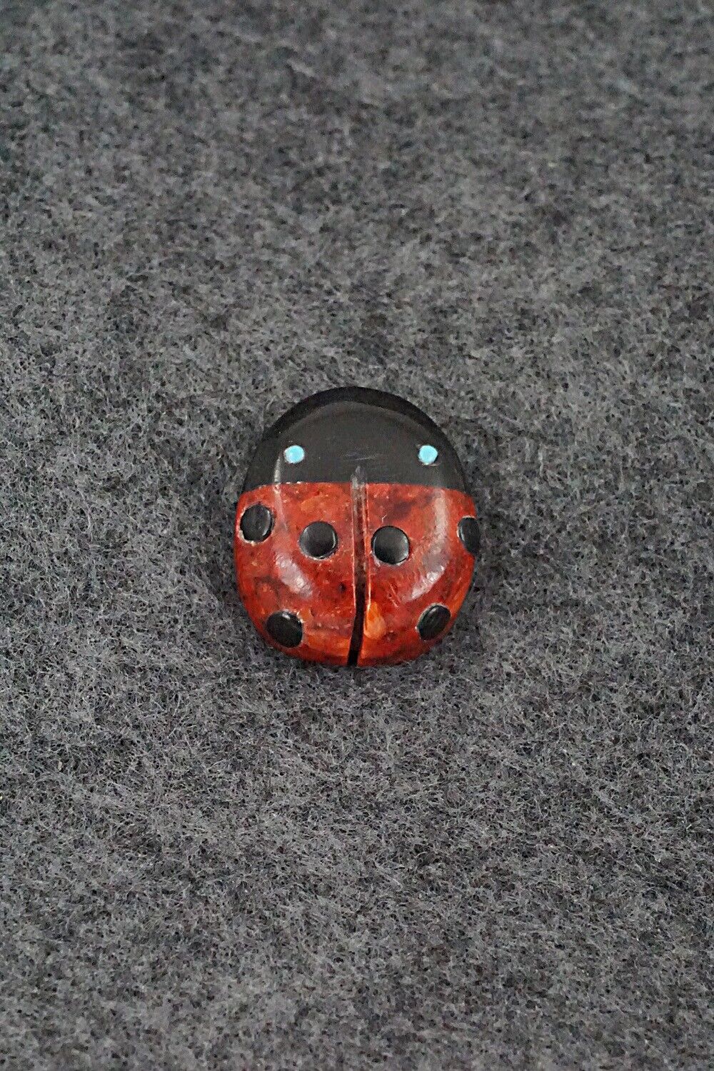 Ladybug Zuni Fetish Carving - Reynold Lunasee