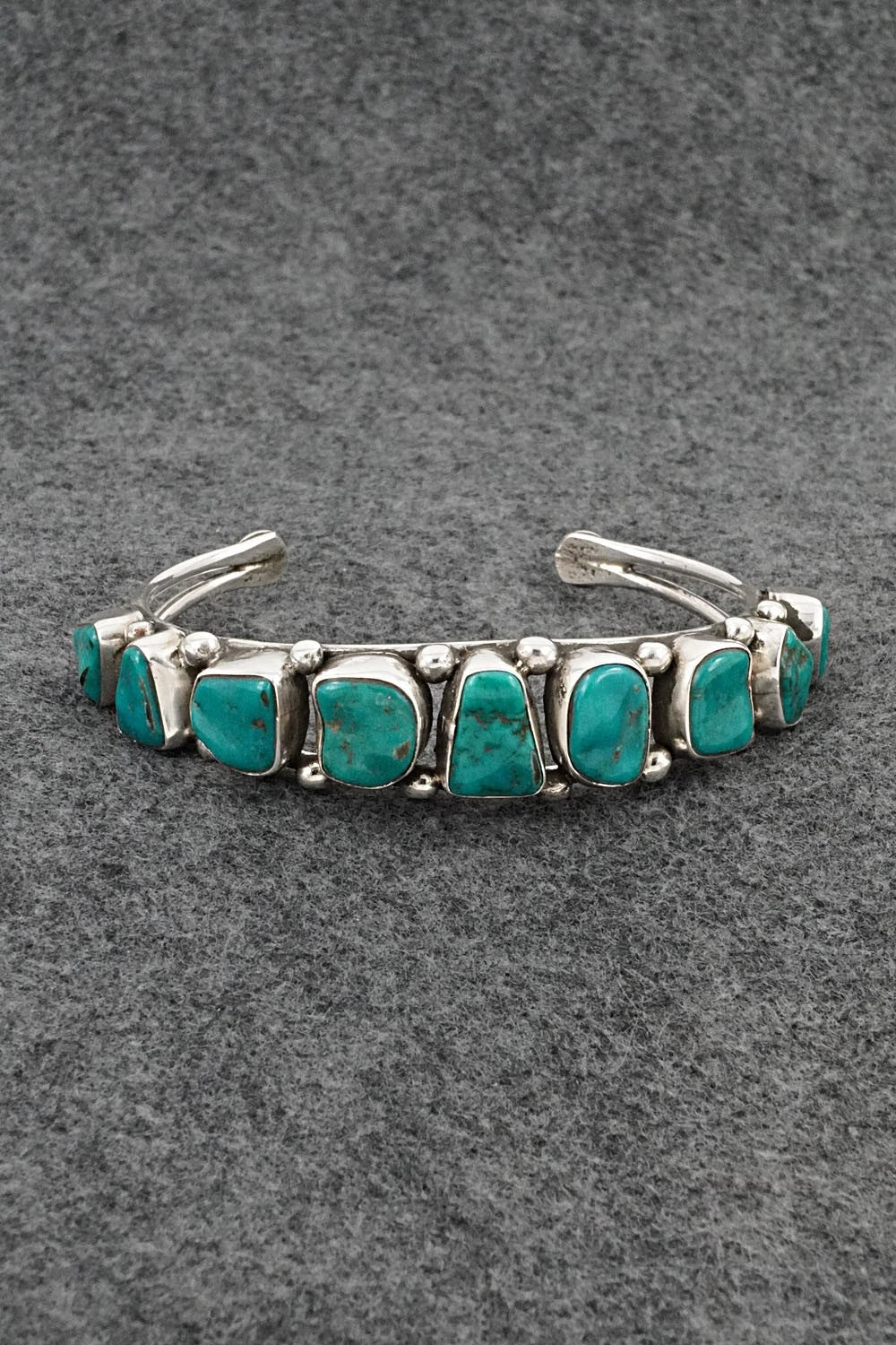 Turquoise & Sterling Silver Bracelet - Priscilla Reeder