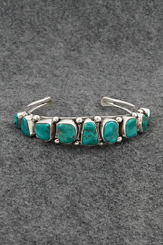 Turquoise & Sterling Silver Bracelet - Priscilla Reeder
