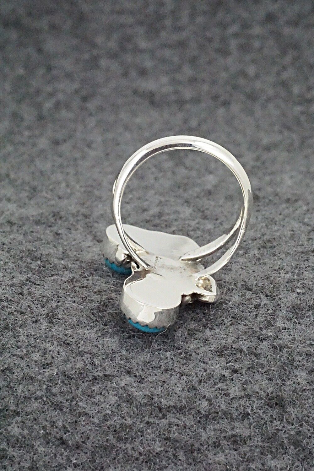 Turquoise & Sterling Silver Ring - Robert Martinez - Size 5.75