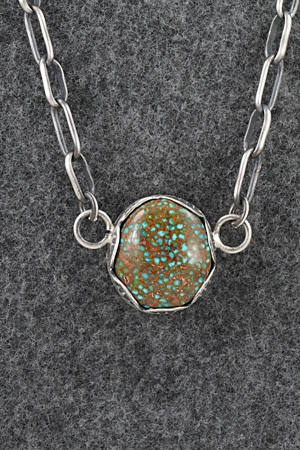 Turquoise & Sterling Silver Necklace - Paul Livingston