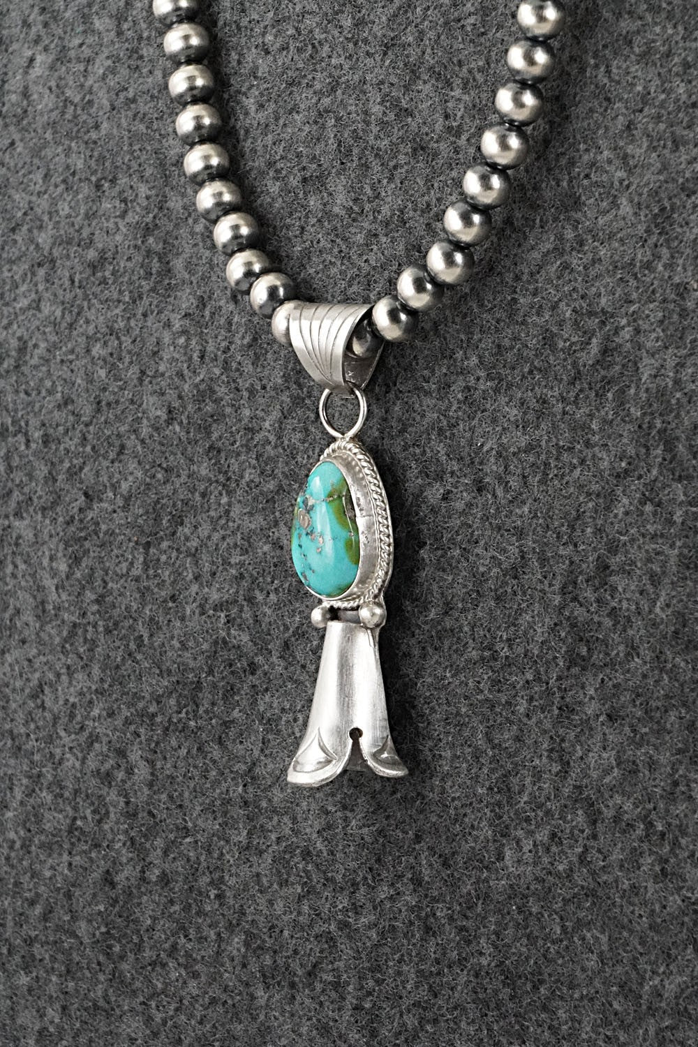 Turquoise & Sterling Silver Necklace - Samuel Yellowhair