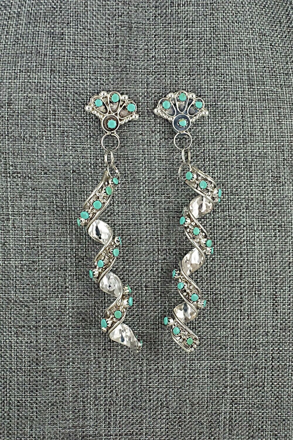 Turquoise & Sterling Silver Earrings - Joanne Cheama